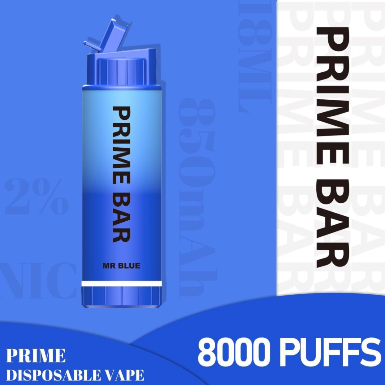 Prime Bar 8000 Puffs 2% Nicotine - Diamond Vapes Online
