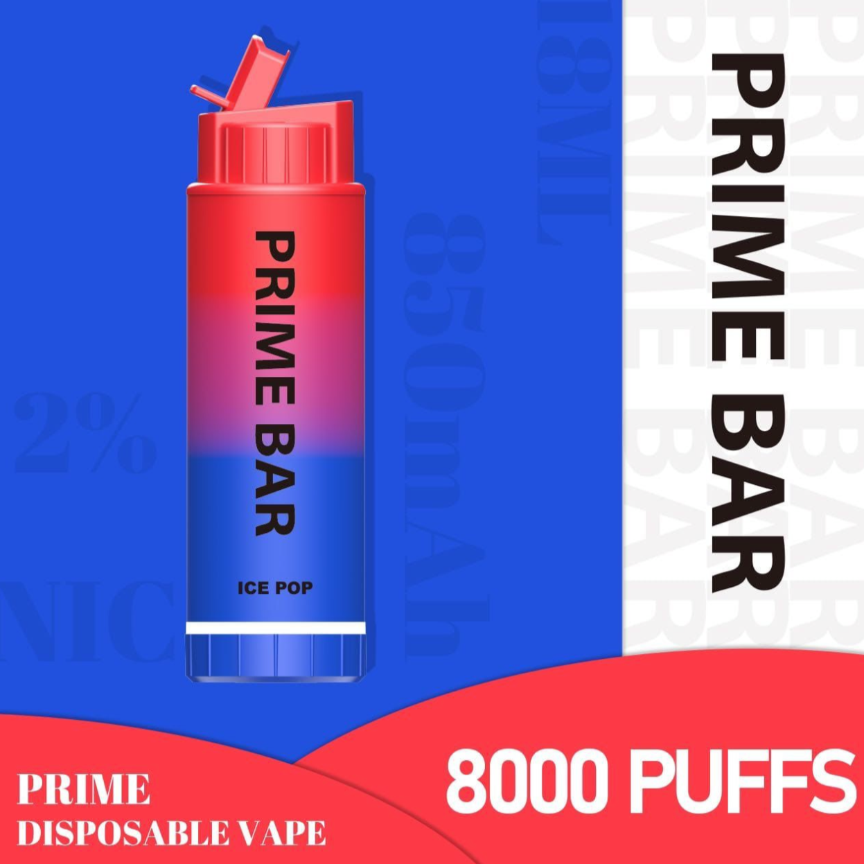 Prime Bar 8000 Puffs 2% Nicotine - Diamond Vapes Online