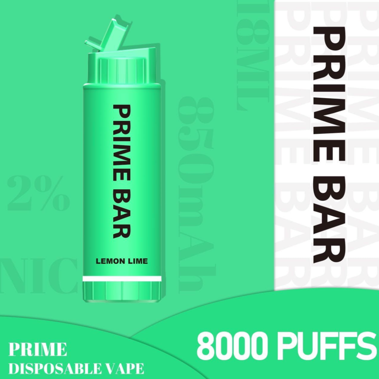 Prime Bar 8000 Puffs 2% Nicotine - Diamond Vapes Online